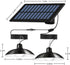 1-to-2 Solar Shed Lights, Solar Pendant Lights, Outdoor Hanging Lights with Remote & Dusk to Dawn, Waterproof for Shed