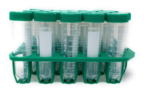 SPL 50ml Conical Centrifuge Tube PP/HDPE with PP Racks, Sterile, Non-pyrogenic, Non-cytotoxic, DNase/RNase-Free, Human