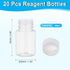 PATIKIL 20 Pcs 40ml PET Wide Mouth Reagent Bottles with Screw Cap for Lab Liquid Storage