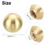 PATIKIL 25mm/1" 4 Set Ball Lamp Finials Caps Knob, Solid Brass Lamp Shade Top Decoration Screw Cap Nuts with Brass
