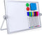 Small Dry Erase White Board, Magnetic Desktop Whiteboard with Stand, Mini Easel Double Sided for Kids Drawing