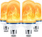 Yewclls LED Flame Light Bulbs, 4 Modes Flickering Halloween Light Bulbs E26 Base