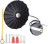 TOPINCN Industrial Metal Retro Pendant Practical Light Vintage UmbrellaShape Suitable Restaurants Halls Living