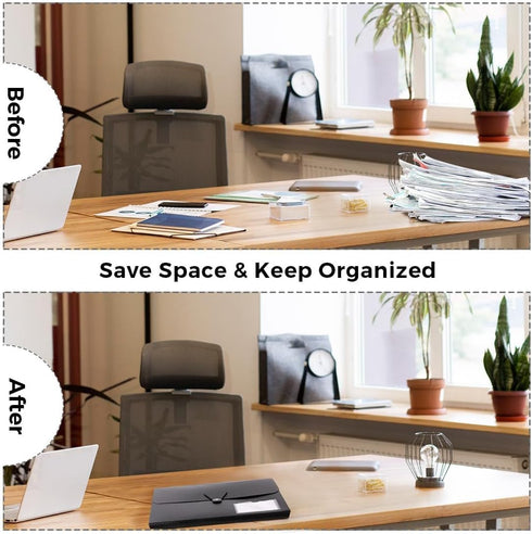 SKYDUE Expanding File Folder - Accordion Organizer with 13 Pockets for A4/Letter Sized Paper