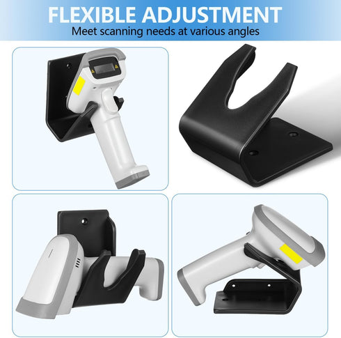 VILLCASE 3 Pack LS2208 DS2278 LI4278 Universal Barcode Scanner Holder - Hands Free Scanning Stand with Desk and Wall