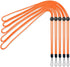 YOUOWO 5 Pack Orange Adjustable Lanyards - Neck Strap for Keys, Pen, Phone, ID Badges, USB Sticks, Whistles