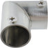 3/4-inch 2-Way Handrail-4pcs L Corner Pipe Fitting Connector Fit OD Pipe Stainless Steel Rail Pipe Fittings for DIY