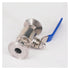 QJWUPWNJ 3/4" 19mm 304 Stainless Steel Sanitary Ball Valve Triple clamp Ferrule Type for Homemade Dairy Products