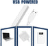 12" Dimmable DWEPTU USB Powered Under Cabinet Lighting, Tool-Free Mount LED Strip for Pantry & Workspace