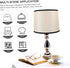 Replacement Round Lampshade for Table Floor Lamps Construction Softens Light for Gentle Ambiance Home Decoration