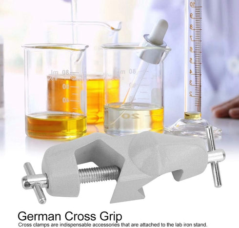 Flask Clamp Tripod Clamp Mount, Cross Clip, Pipe Clamp for Laboratory Experiments