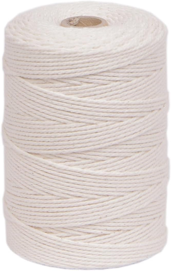 656ft Butchers Cotton Twine String, 2mm Cooking Twine for Bakers, Meat, Roasting, Gift Wrapping