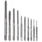 Yakamoz 10pcs Micro Taps Bits, Mini Machine Screw Drill Tap Set, Metric Thread Screws Plug Bit, Small Tapping Bits Tool