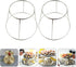 2pcs UPKOCH Stainless Steel Seafood Display Rack Food Tray Holder for Home and Restaurant Creative Seafood Stand