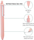 Set of 4 Assorted Jewels Retractable Gel Luxe Pens