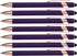 Rose Gold Rubberized Soft Touch Ballpoint Pen with Stylus Tip, Premium Metal, Black Ink, Medium Point (Purple, 7 Pack)