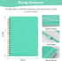 Forvencer Lined Spiral Journal Notebook, A5, 300 Numbered Pages, 100GSM Paper, Hardcover, Green, for Work, School, Men,