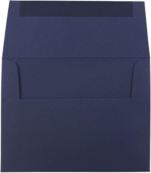 JAM PAPER A2 Premium Invitation Envelopes - 4 3/8 x 5 3/4 - Navy Blue - 50 Count