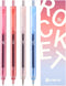 Kaco ROCKET Gel Pens, 4 Pieces, 0.5mm Black Ink, Sunset Beach Aesthetic Pens for School Office
