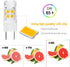 4-Pack G8 LED Bulb, GY8.6/T4 Bi-pin Base, 3W, 30W Halogen Replacement, Under Cabinet Kitchen Lighting, Warm White