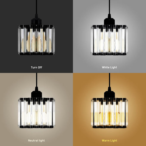 E26 145cm Ridgeyard Crystal Pendant Light Modern Chrome Ceiling Pendant Lighting Mini Kitchen Island Lighting Crystal