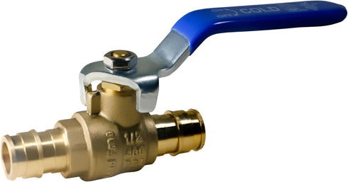 1/2" Pex A Expansion Ball Valve, Red/Hot and Blue/Cold (2)