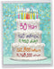 NobleWorks - Large 30th Birthday Card (8.5 x 11 Inch) - Funny Jumbo Group Congrats for 30 Year Milestone, Year Time