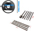 Maxmoral 11PCS Set Rotary Multi Tool Cutting Guide Attachment Kit Router Bit with HSS Small Electric Grinder