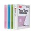 Cardinal 3 Ring Binders, 1 Inch, Round Rings, Holds 225 Sheets, ClearVue Presentation View, Non-Stick, Two-Tone Pastel
