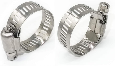 Adjustable Stainless Steel Worm Gear Hose Clamps (18-32mm)