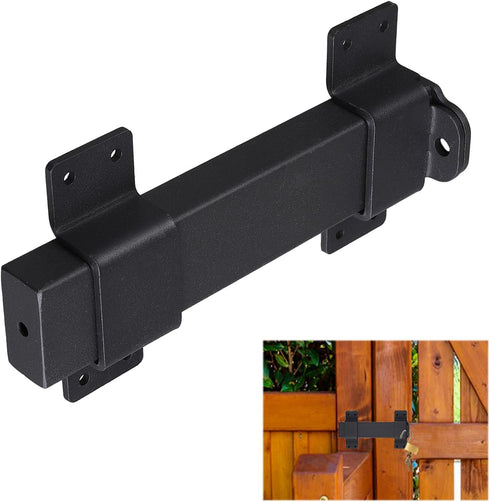 7.5" Heavy Duty Security Slide Latch Lock,with Padlock Hole Adjustable Gate Latch