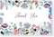 BZHTRMK 20PCs, Elegant Floral Surrounded Thank You Cards with Envelopes, Warm Appreciation, Blank