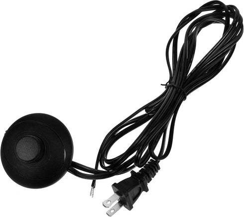 NUOBESTY 11ft Floor Lamp Foot Switch Replacement Extension Cord Step-on Button Us Standard