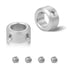 4pcs Clamp-on Shaft Collar Aluminum Alloy Bore Shaft Collars, 10mm Bore Size for CNC Machine Tools