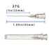 100Pack 27Ga 1 inch Needle Luer Lock Lab Dispensing Accessories for Measuring,Refilling Inks