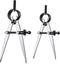 Weewooday 2 Pieces Adjustable Lockable Divider Leather Compass, 6 Inch and 8 Inch Drafting Tool