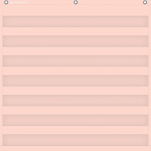 Teacher Created Resources Blush 7 Pocket Chart, 28" x 28", TCR20102