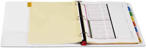 Universal UNV30752 3 in. Capacity Deluxe Easy-to-Open D-Ring View Binder, White