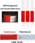 2" X 164FT DOT-C2 Reflective Tape - 6" Red x 6" White Waterproof Conspicuity Tape for Trailers, Cars, Trucks