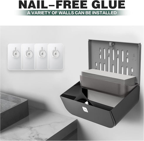 Commercial 10.8" 3.5" 8" interhasa! Paper Towel Dispenser Wall Mount - ADA Compliant Multifold Trifold & C-Fold Hand