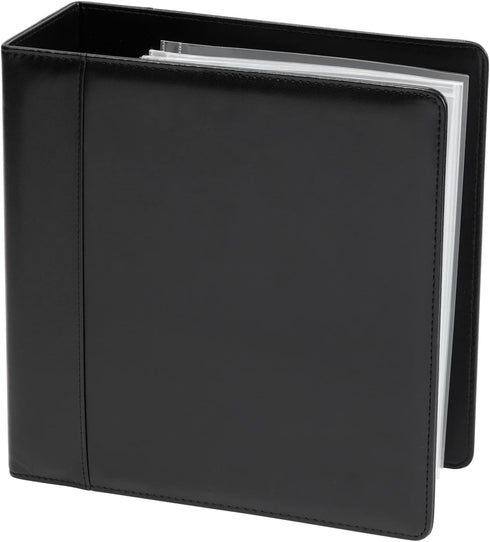 Juvale 4-Inch Theater Binder with 30 Sleeves, 3-Ring Organizer with Clear Sheet Protectors, 2 Pockets Per Sleeve