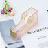 Stapler Tape Dispenser Scissors Set - Heavy Duty Acrylic Pink and Gold Office Supplies with 6.3" Gold Scissors