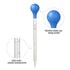 4Pcs 10ml Glass Graduated Dropper Pipette for Liquid Essential Oil with Rubber Cap and 2Pcs Cleaning Brush