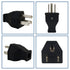 3 Prong NEMA 5-15P Power Adapter Replacement Plug, 3-Pin 15A 125V Male Rewirable Plug (2 Pcs, Black)