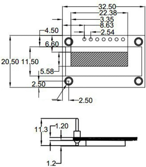 HiLetgo 0.91" 128x32 SSD1306 3.3V/5V STM32 SPI OLED LCD Display AVR PIC for Arduino