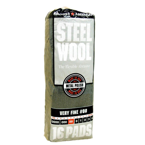 Homax Steel Wool, Very Fine Grade #00, 16 Pads
