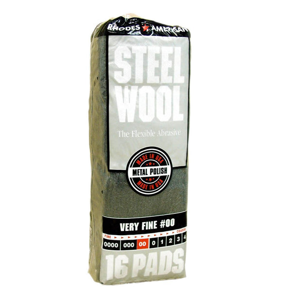 Homax Steel Wool, Very Fine Grade #00, 16 Pads