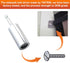 3-5/8" Slotted Sidewalk Driver - Durable Hurricane Shutter Drill Bit