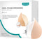 Dimora Heel Foam Dressing, Non-Adhesive Hydrophilic Pads, Highly Absorbent 5.5 x 4