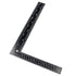 Metal L Square Ruler, 90 Degree Right Angle Metric and Inches Ruler, Stainless Steel Measuring Tool